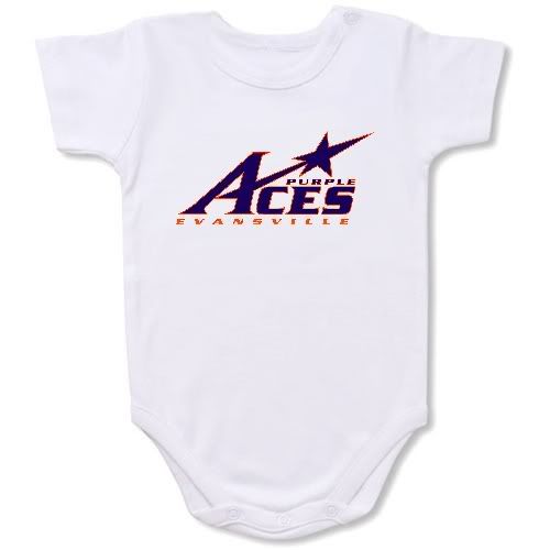 Evansville Aces Baby Bodysuit Creeper #01